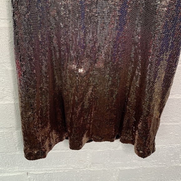 Velvet by Graham & Spencer Sequined Sleeveless Bodycon Mini Dress sz M - Picture 4 of 6